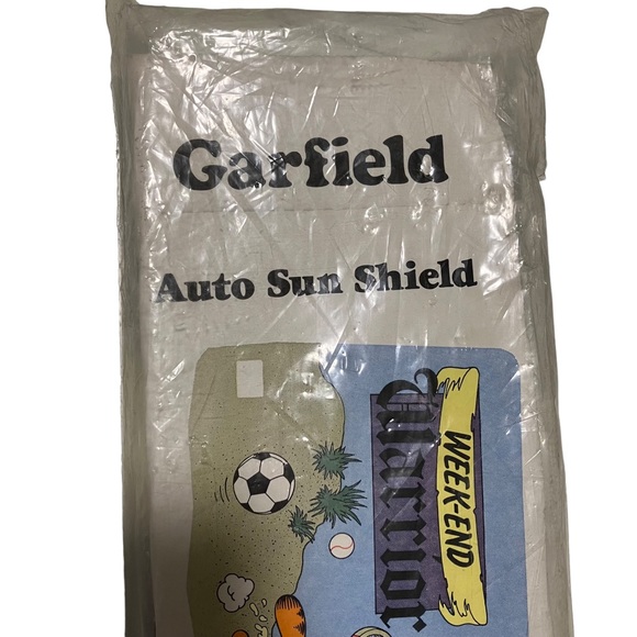 Garfield Week-end Warrior Sports Auto Sun Shade NEW Old Stock - Picture 4 of 5